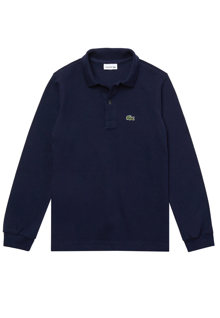 ViaMonte Shop | Lacoste polo blu navy bambino in piquet di cotone