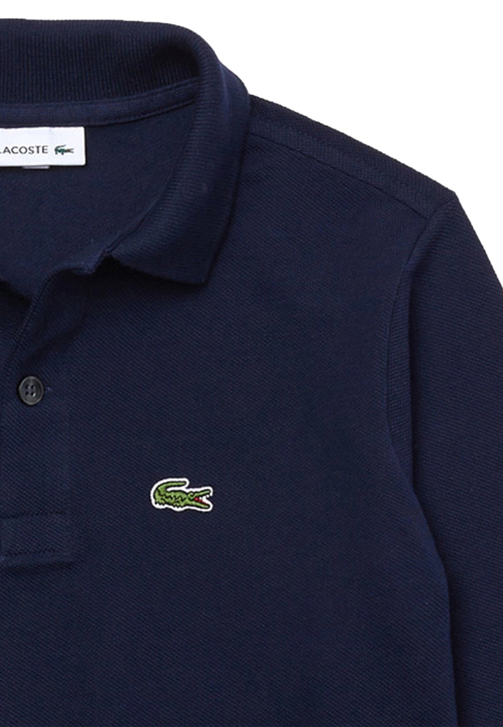 ViaMonte Shop | Lacoste polo blu navy bambino in piquet di cotone