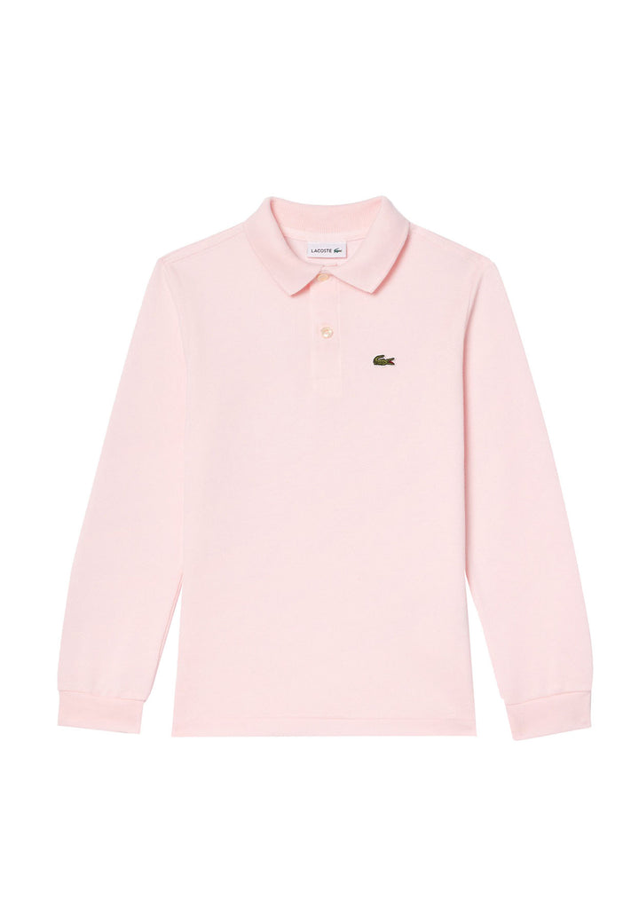 ViaMonte Shop | Lacoste polo rosa bambino in piquet di cotone