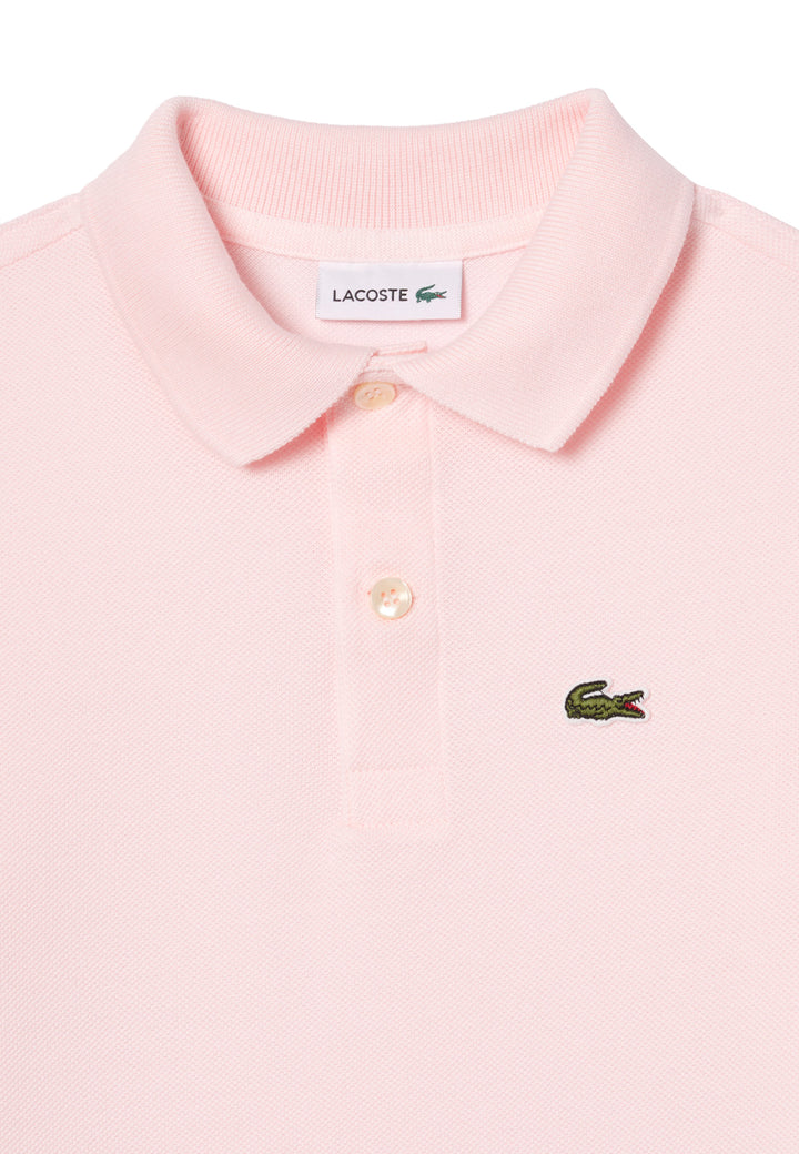 ViaMonte Shop | Lacoste polo rosa bambino in piquet di cotone