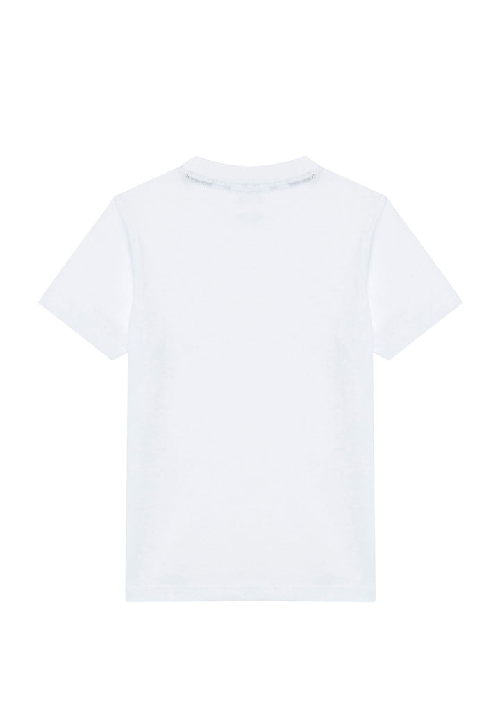 ViaMonte Shop | Lacoste t-shirt bianca bambino in jersey di cotone