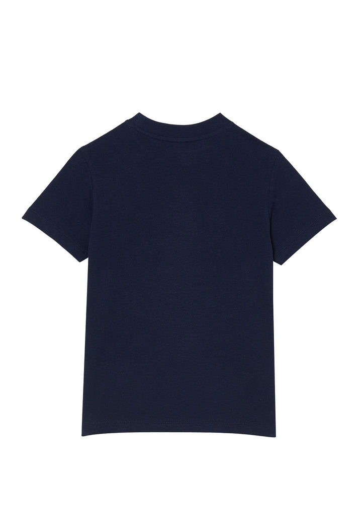 ViaMonte Shop | Lacoste t-shirt blu navy bambino in jersey di cotone