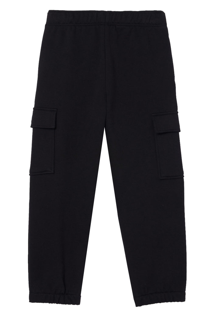 ViaMonte Shop | Lacoste pantalone sportivo nero bambino in felpa di cotone