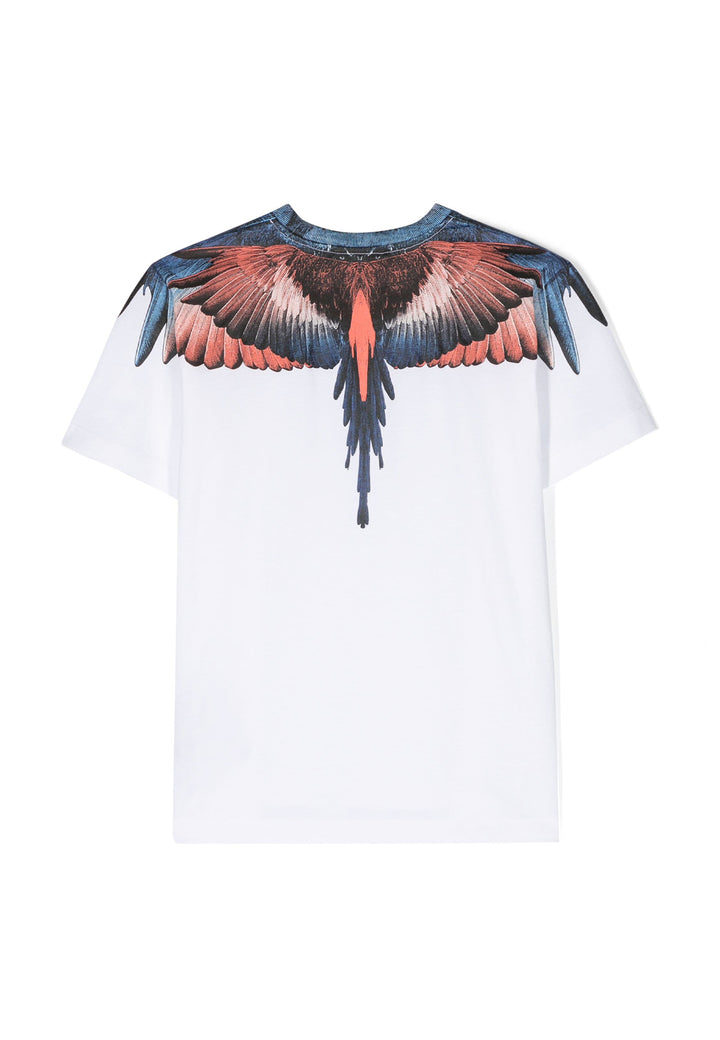 ViaMonte Shop | Marcelo Burlon County of Milan t-shirt bianca bambino in cotone