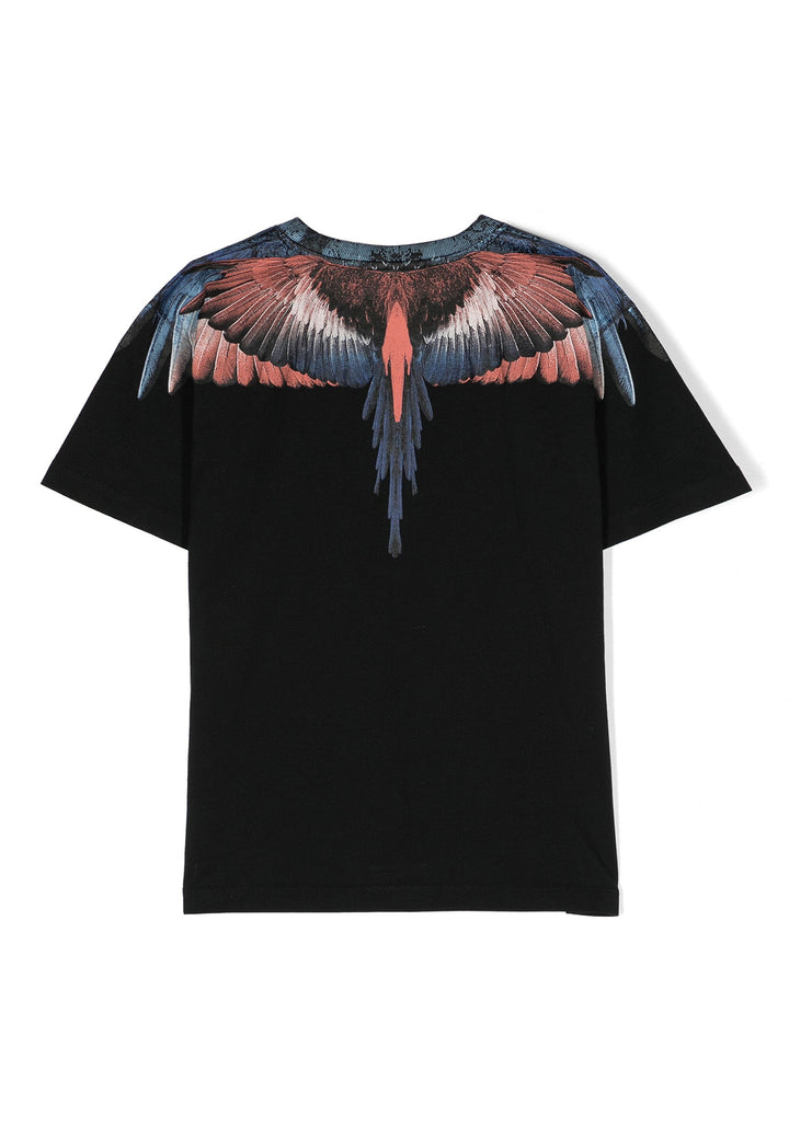 ViaMonte Shop | Marcelo Burlon County of Milan t-shirt nera bambino in cotone