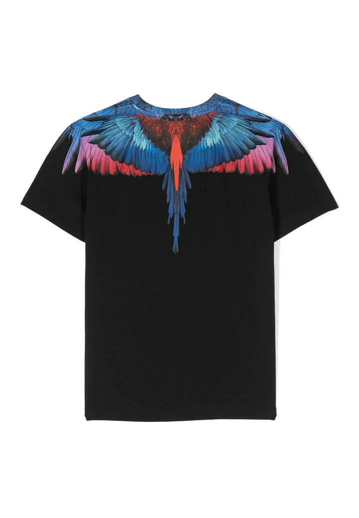 ViaMonte Shop | Marcelo Burlon County of Milan t-shirt nera bambino in cotone