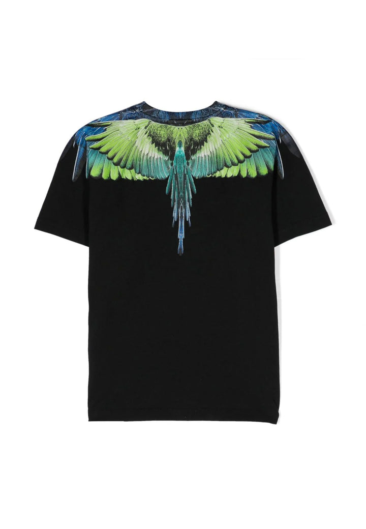 ViaMonte Shop | Marcelo Burlon County of Milan t-shirt nera bambino in cotone