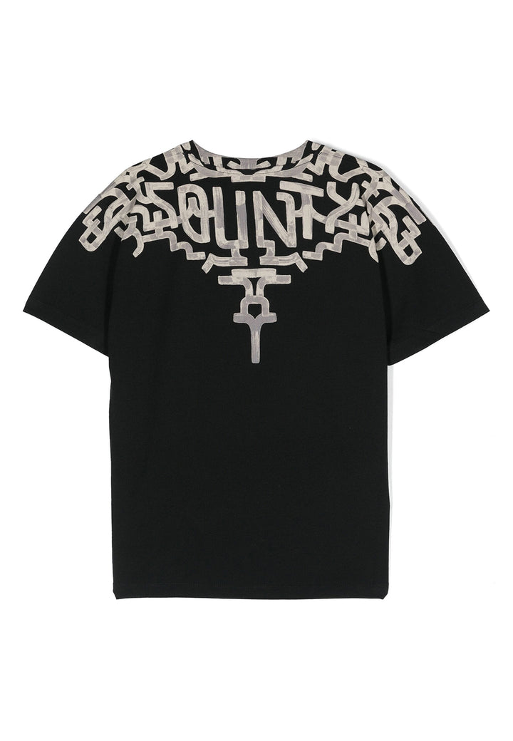 ViaMonte Shop | Marcelo Burlon County of Milan t-shirt nera bambino in cotone