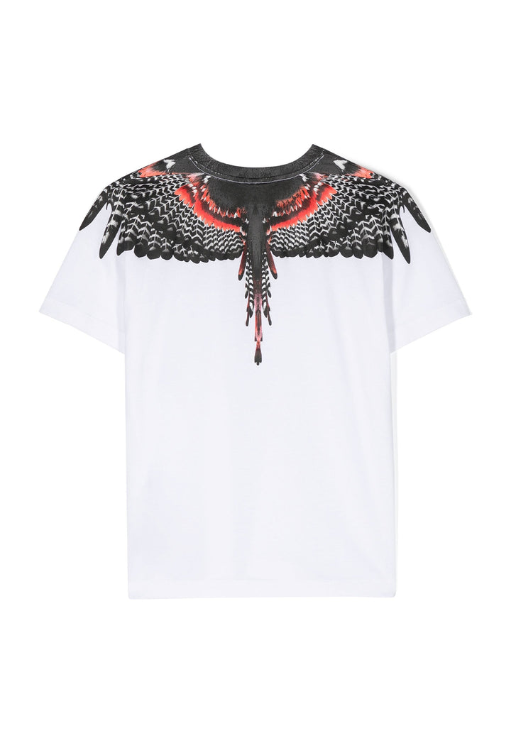 ViaMonte Shop | Marcelo Burlon County of Milan t-shirt bianca bambino in cotone