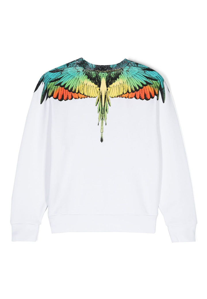 ViaMonte Shop | Marcelo Burlon felpa bianca bambino in cotone