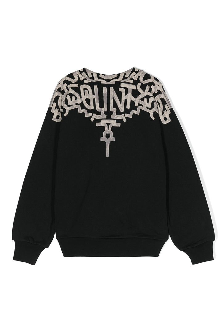 ViaMonte Shop | Marcelo Burlon County of Milan felpa nera bambino in cotone