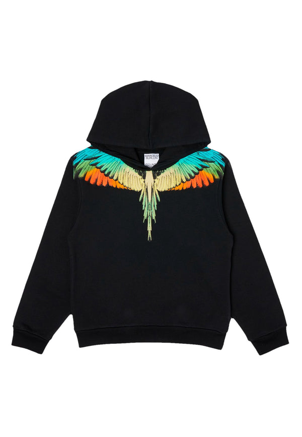 ViaMonte Shop | Marcelo Burlon felpa nera bambino in cotone