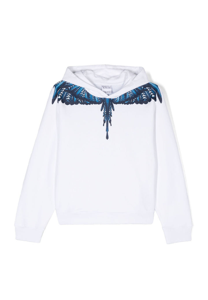 ViaMonte Shop | Marcelo Burlon felpa bianca bambino in cotone