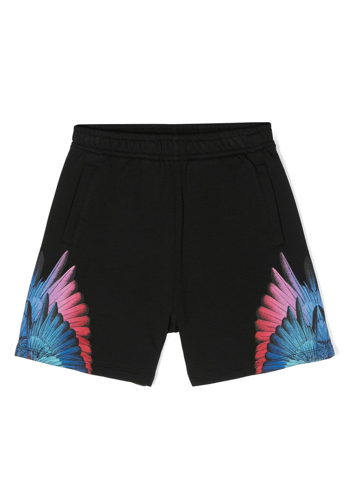 ViaMonte Shop | Marcelo Burlon County of Milan bermuda nero bambino in cotone organico