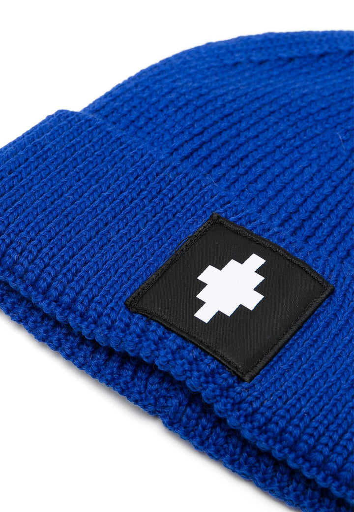 ViaMonte Shop | Marcelo Burlon cappello blu bambino in misto lana