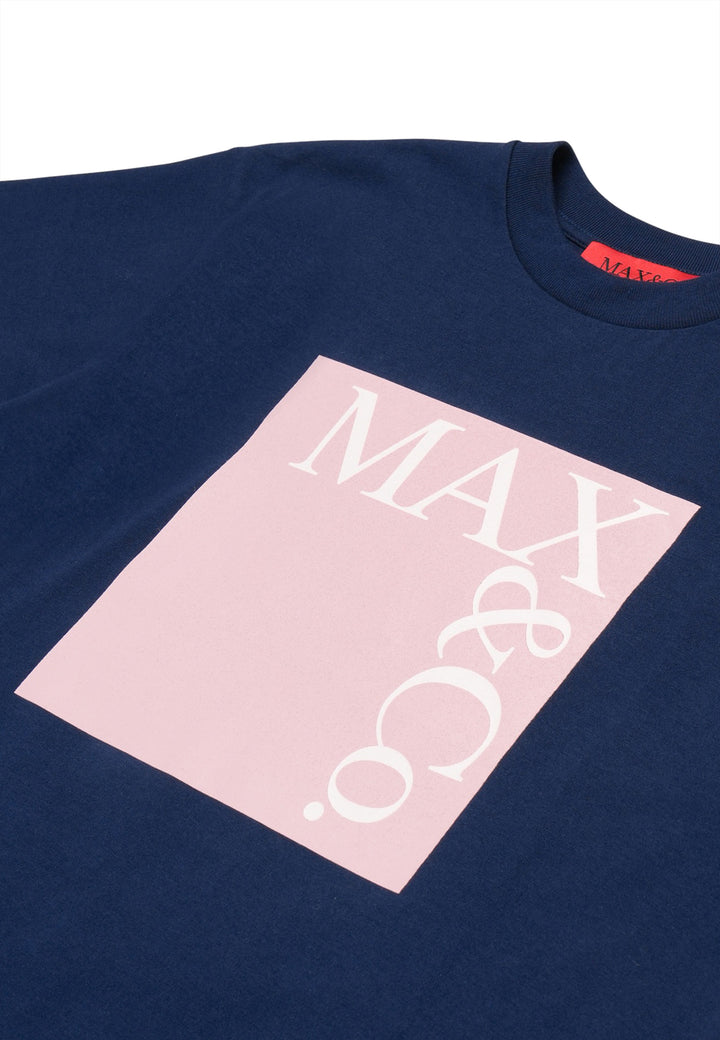 ViaMonte Shop | Max&Co t-shirt blu bambina in cotone