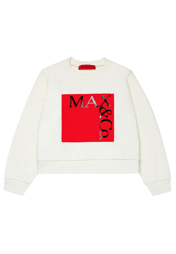 ViaMonte Shop | Max&Co felpa panna bambina in cotone