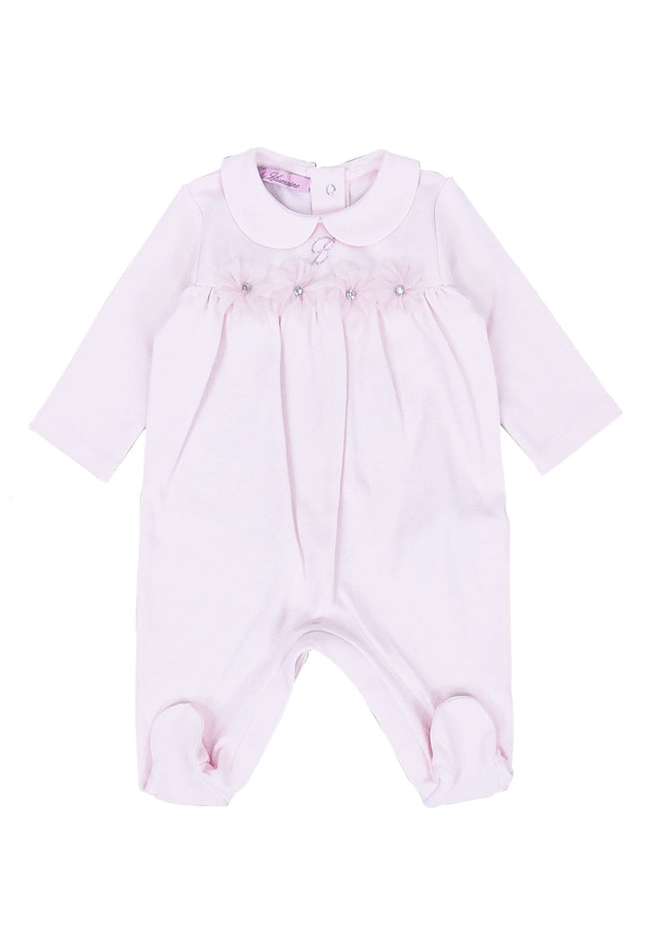 ViaMonte Shop | Miss Blumarine tutina rosa neonata in cotone