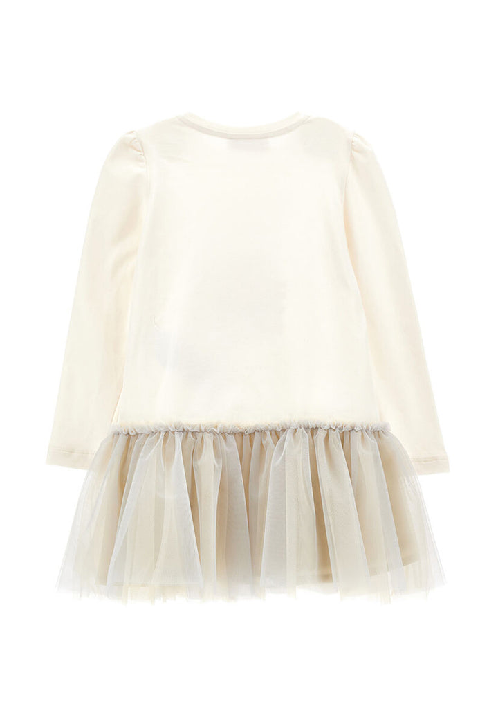 ViaMonte Shop | Monnalisa vestito beige bambina in cotone