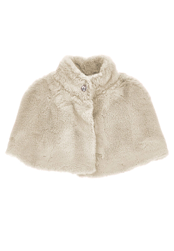 ViaMonte Shop | Monnalisa cappa beige bambina in peluche