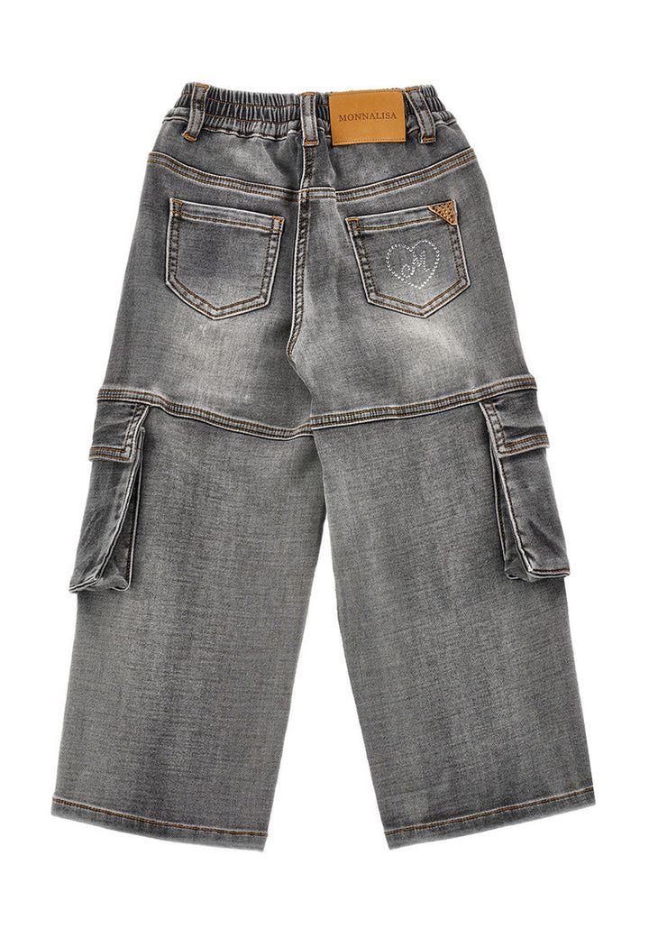 ViaMonte Shop | Monnalisa jeans grigio bambina in denim