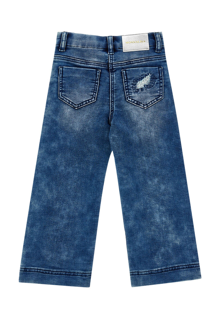 ViaMonte Shop | Monnalisa jeans blu bambina in denim