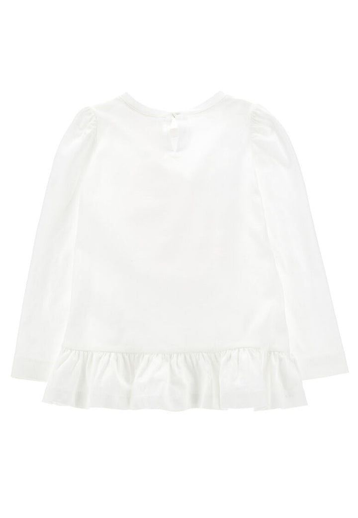 ViaMonte Shop | Monnalisa t-shirt bianca bambina in cotone