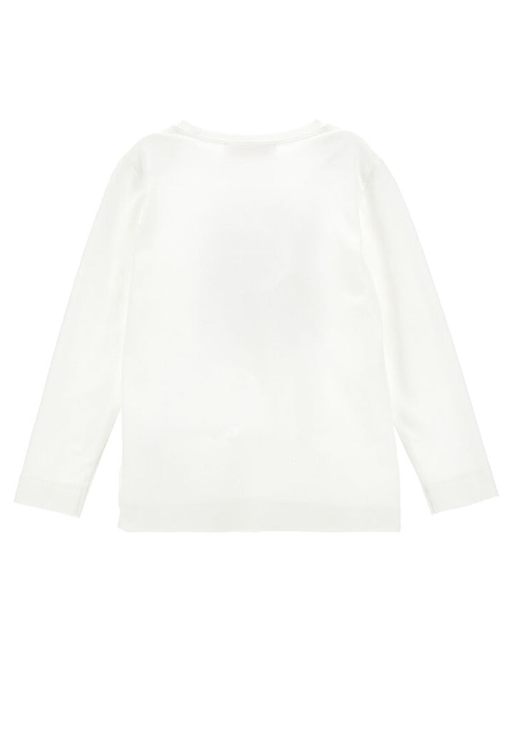 ViaMonte Shop | Monnalisa t-shirt bianca bambina in cotone