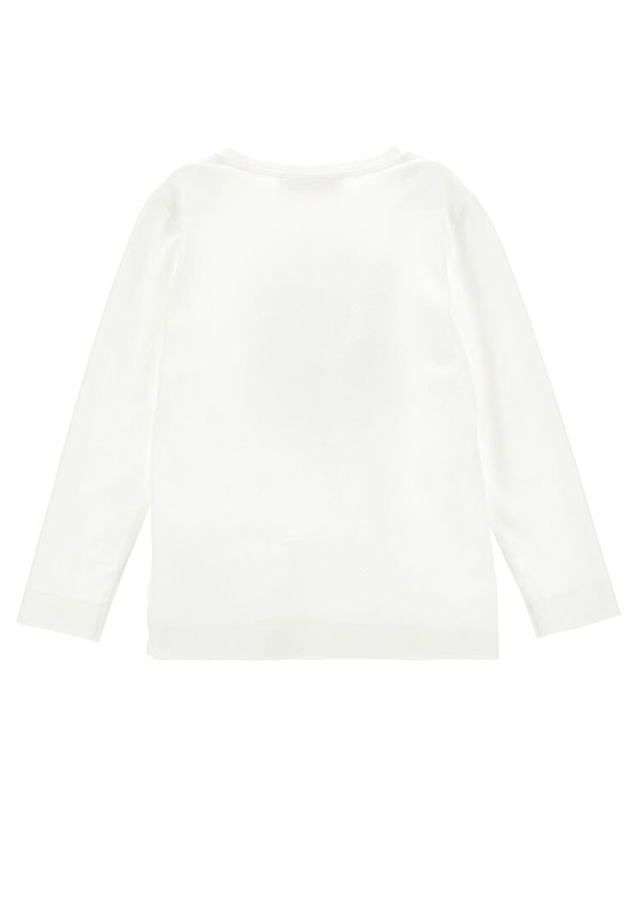 ViaMonte Shop | Monnalisa t-shirt bianca bambina in cotone