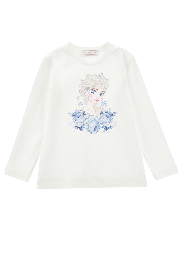 ViaMonte Shop | Monnalisa t-shirt bianca bambina in cotone