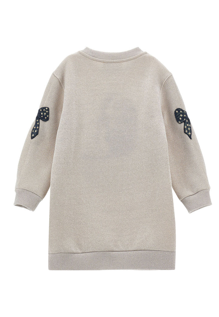 ViaMonte Shop | Monnalisa vestito beige bambina in cotone