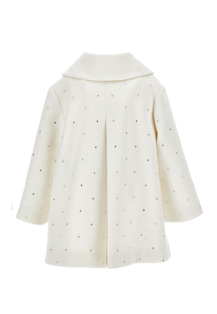 ViaMonte Shop | Monnalisa cappotto bianco neonata in panno