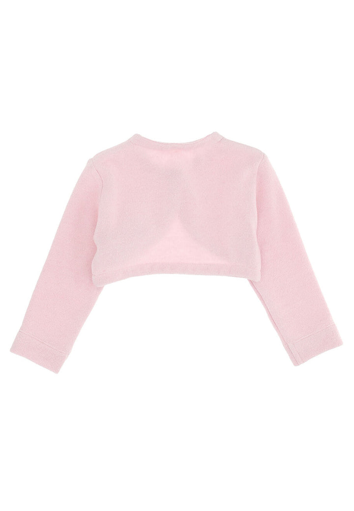 ViaMonte Shop | Monnalisa maglia cardigan rosa neonata in misto lana