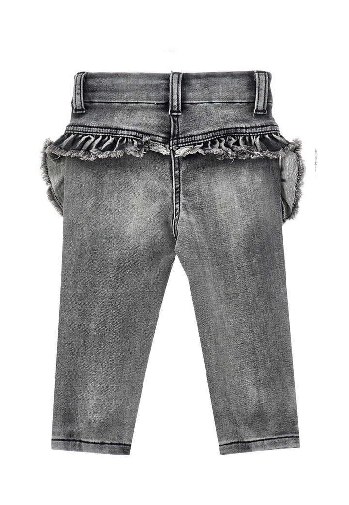 ViaMonte Shop | Monnalisa jeans grigio neonata in denim