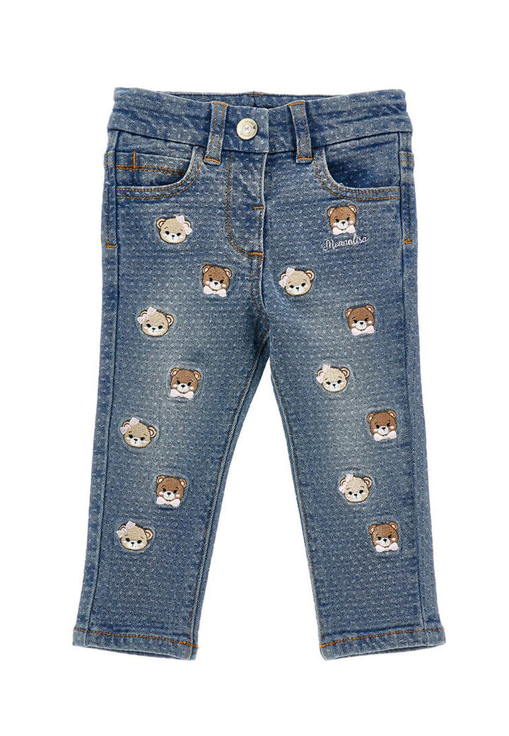 ViaMonte Shop | Monnalisa jeans blu neonata in denim