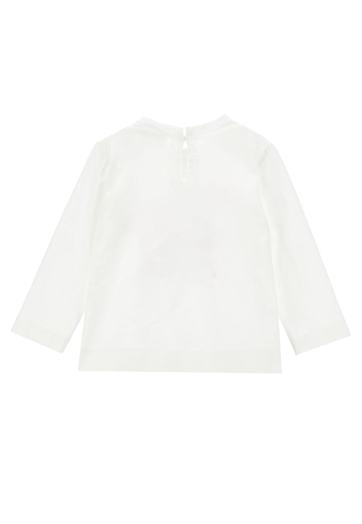 ViaMonte Shop | Monnalisa t-shirt bianca neonata in cotone