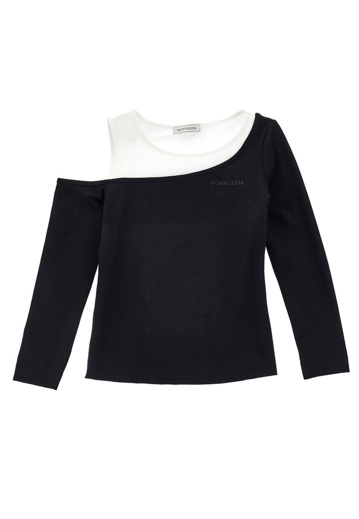 ViaMonte Shop | Monnalisa maglia nera bambina in cotone