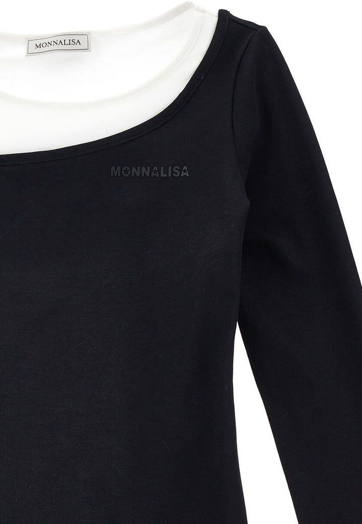 ViaMonte Shop | Monnalisa maglia nera bambina in cotone