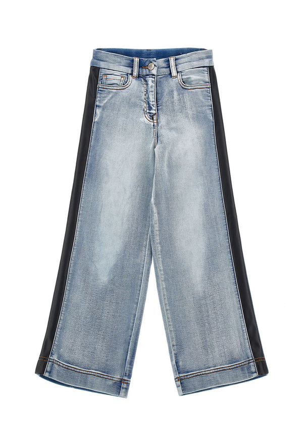 ViaMonte Shop | Monnalisa jeans blu chiaro bambina in denim