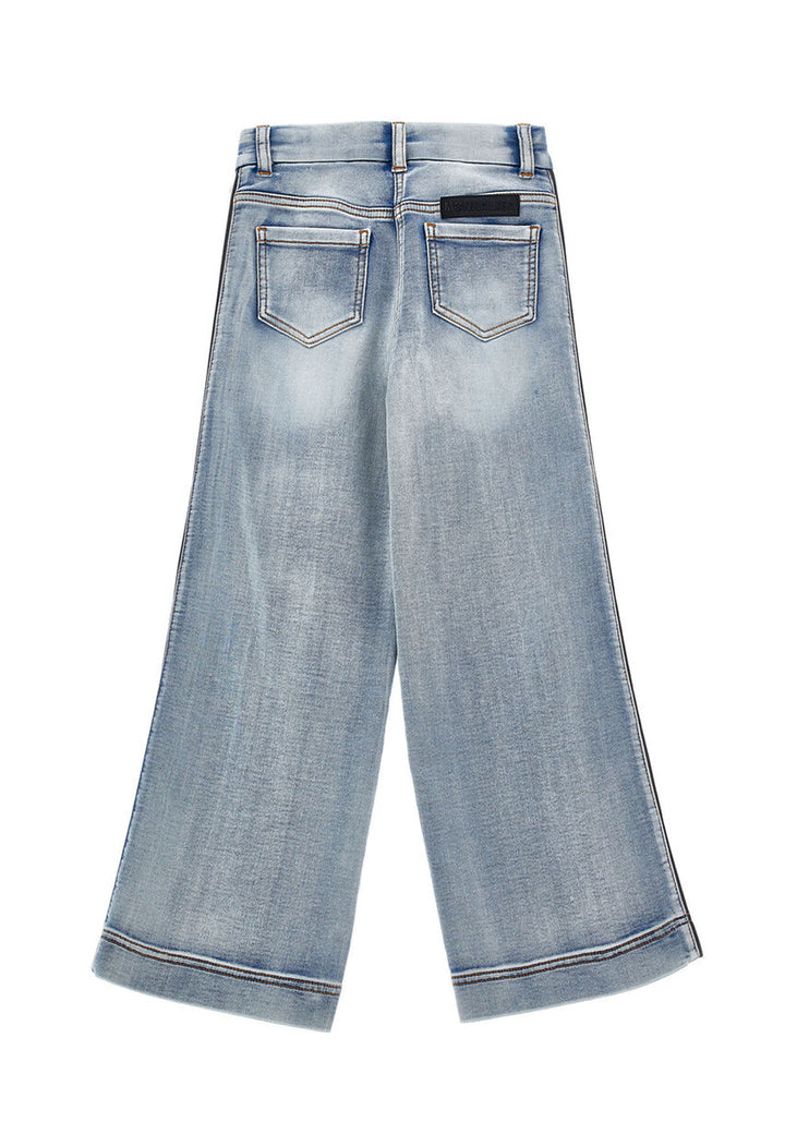 ViaMonte Shop | Monnalisa jeans blu chiaro bambina in denim