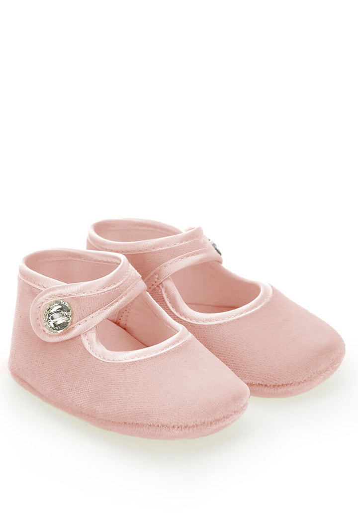 ViaMonte Shop | Monnalisa scarpa rosa neonata in velluto