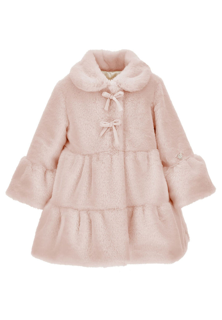 ViaMonte Shop | Monnalisa cappotto rosa neonata in peluche