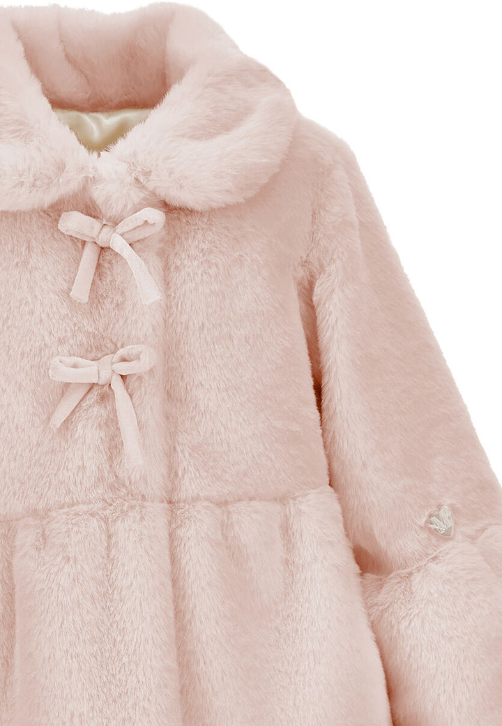 ViaMonte Shop | Monnalisa cappotto rosa neonata in peluche