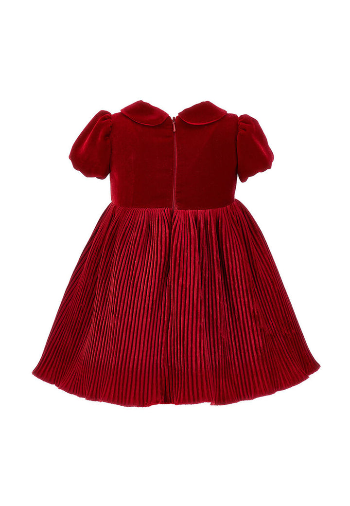 ViaMonte Shop | Monnalisa vestito rosso neonata in velluto