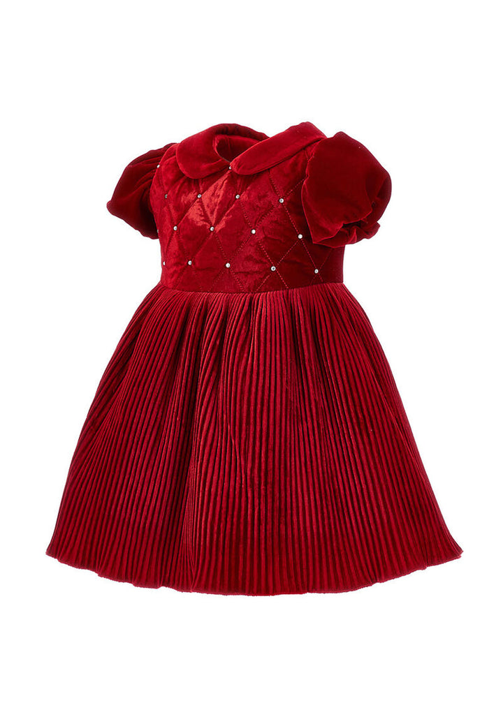 ViaMonte Shop | Monnalisa vestito rosso neonata in velluto