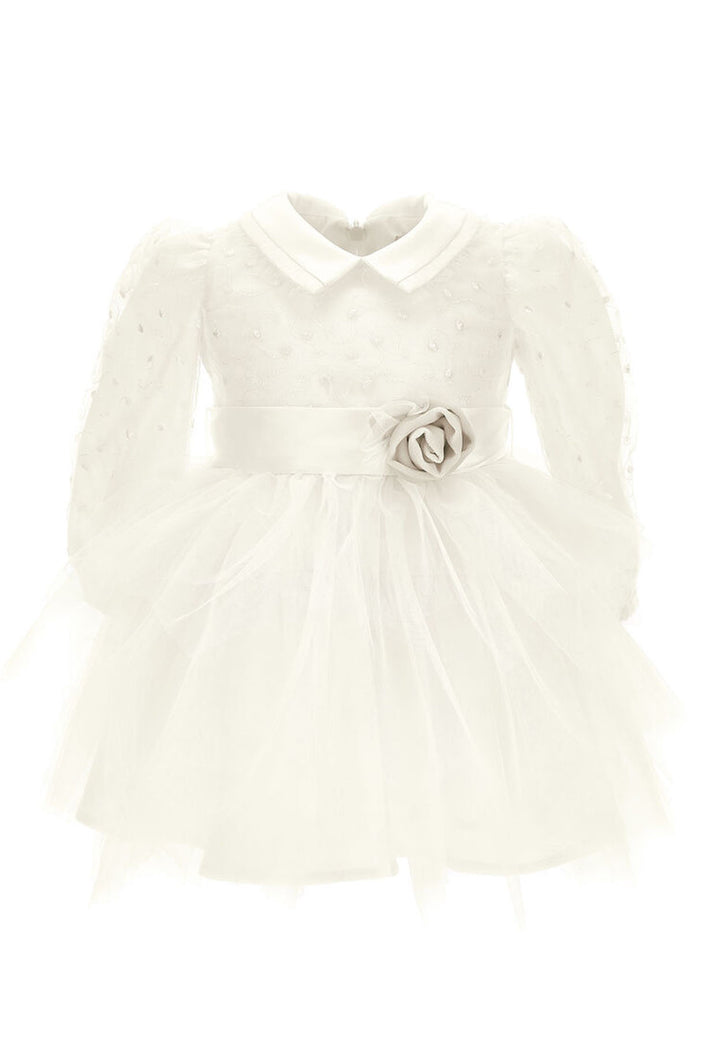 ViaMonte Shop | Monnalisa vestito bianco neonata in tulle