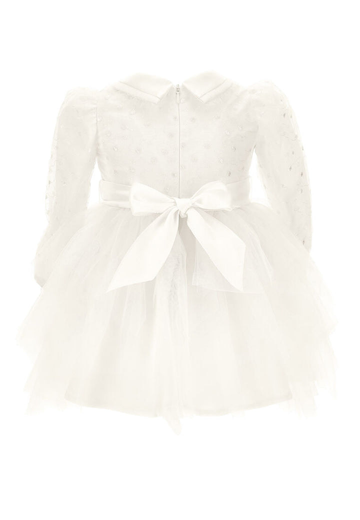 ViaMonte Shop | Monnalisa vestito bianco neonata in tulle