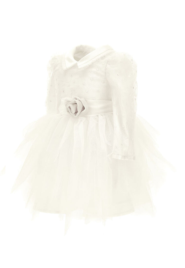 ViaMonte Shop | Monnalisa vestito bianco neonata in tulle