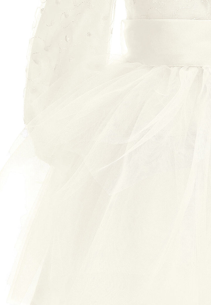 ViaMonte Shop | Monnalisa vestito bianco neonata in tulle