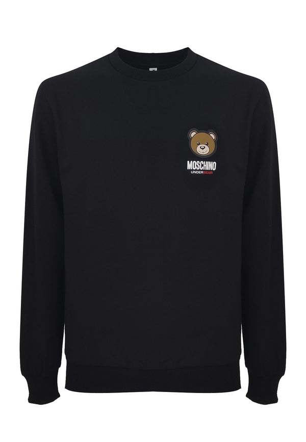 ViaMonte Shop | Moschino felpa uomo in cotone felpato